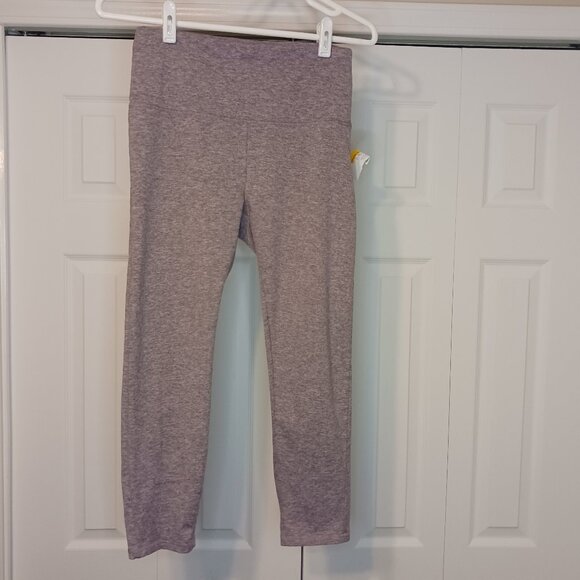 #339 3/$18 - Zobha Purple/Gray Leggings Size Medium - Picture 1 of 6